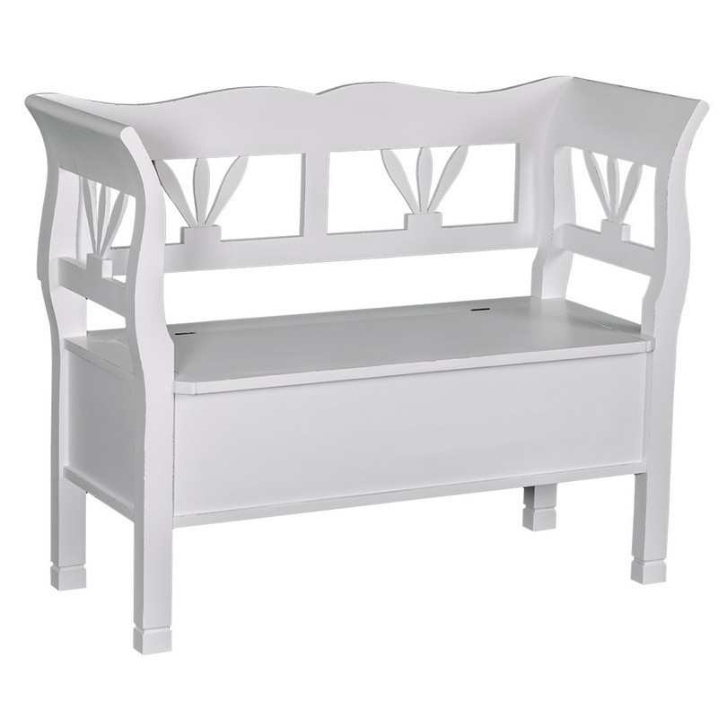 Drevená lavica s úložným priestorom honey - farba - p045.