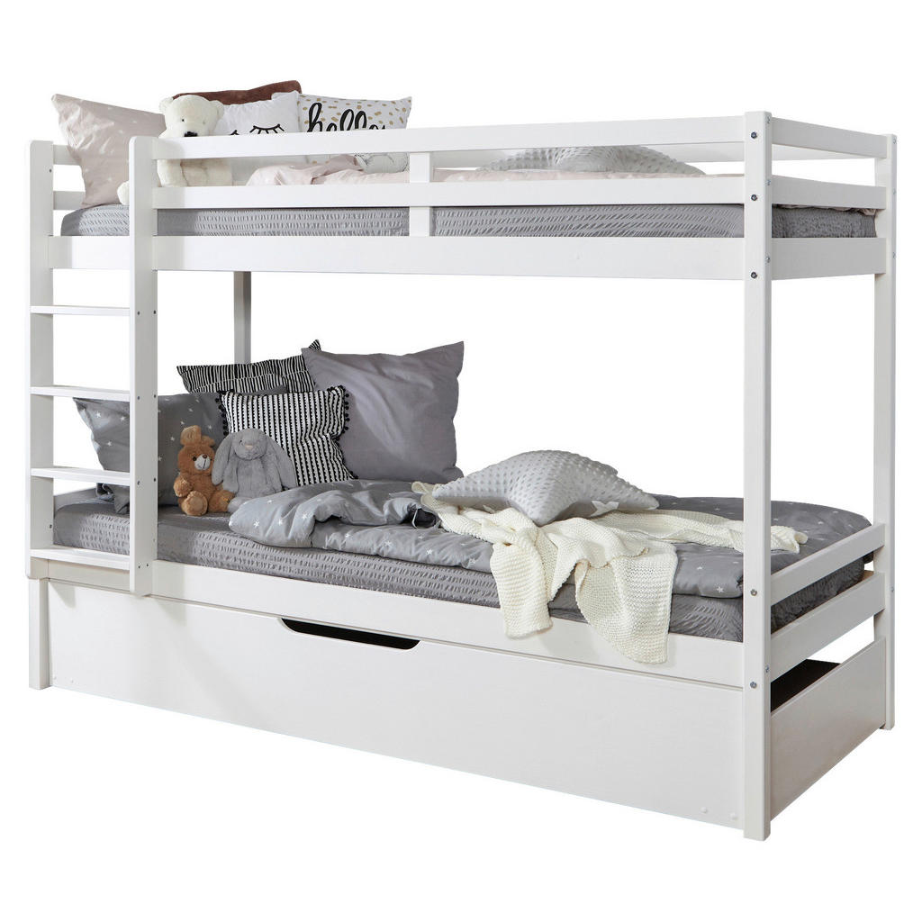 MID.YOU POSCHODOVÁ POSTEĽ, 90/200 cm biela.