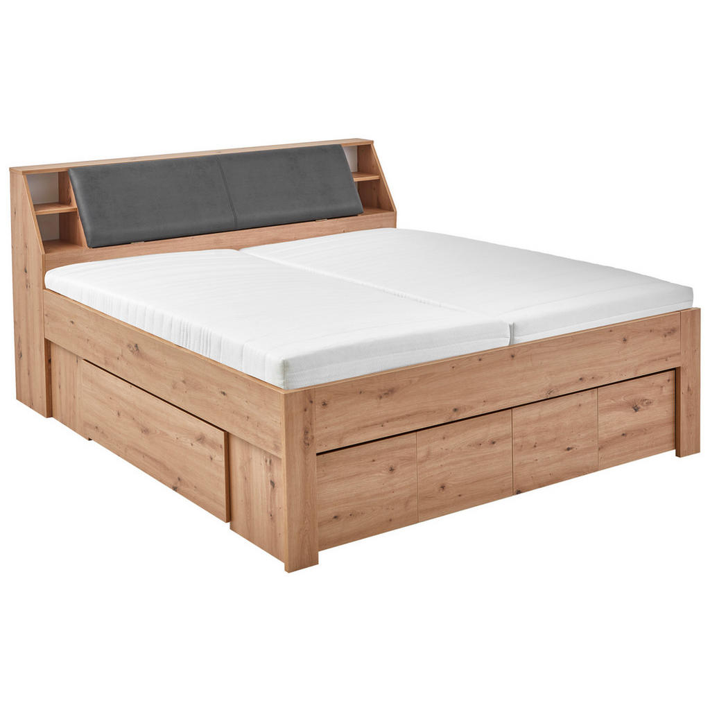 Carryhome POSTEĽ S ÚLOŽNÝM PRIESTOROM, 180/200 cm, dub artisan.