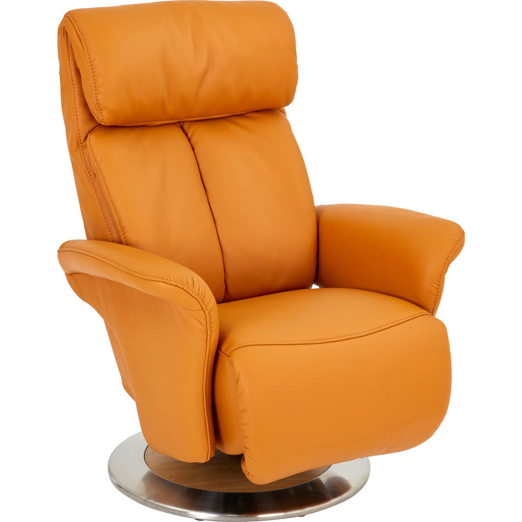 Himolla RELAXAČNÉ KRESLO, koža, žltá.