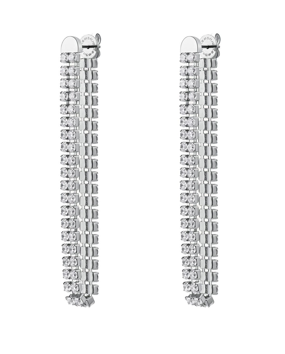 Brosway Oslnivé dlhé náušnice s kubickými zirkónmi Desidery BEIE029.
