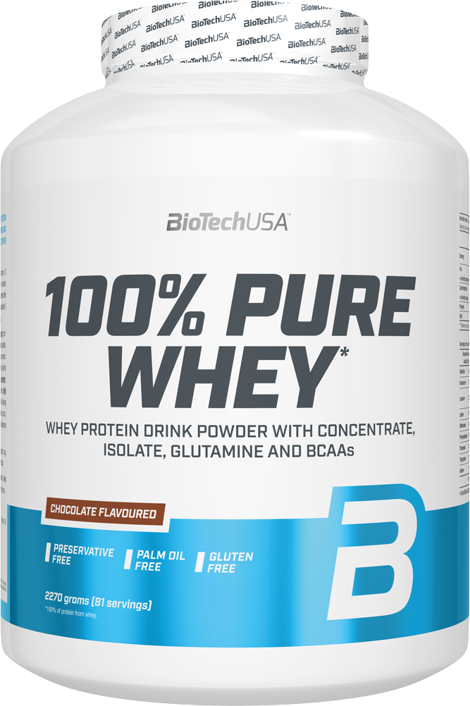 BioTech USA 100% Pure Whey 2270 g jahoda.