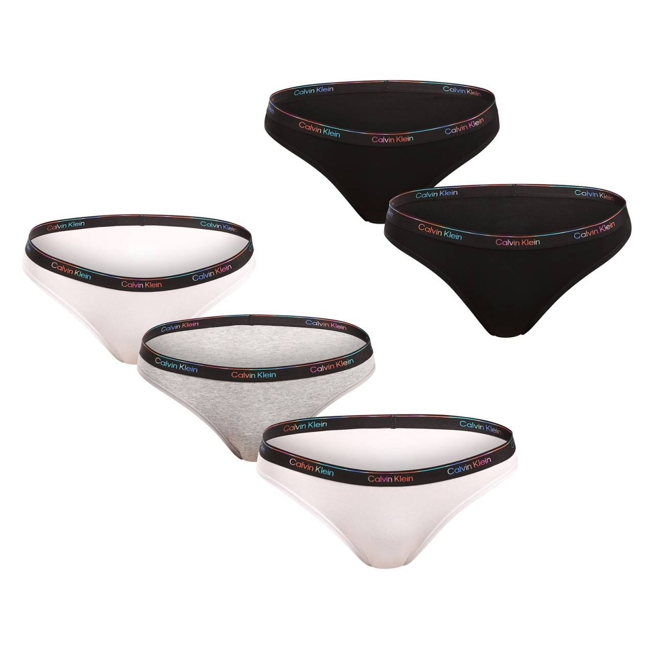 5PACK Damen Slips Calvin Klein mehrfarbig (QD5323-WBT) XXL.
Verleihen Sie Ihrer Garderobe einen Hauch von Luxus und Exklusivität mit den Damenhosen von Calvin Klein in schlichter Farbgebung.
Hochwertiges Material für ganztägigen Komfort
Calvin Klein Höschen sind aus einer hochwertigen Baumwoll-Elastan-Mischung gefertigt und bieten Weichheit, Atmungsaktivität und ein ganztägiges Hautgefühl.
Elegantes Design und praktischer Schnitt
Der gewebte Gummizug mit dem kultigen Logo verleiht ihm einen luxuriösen Touch.
Warum ein Calvin Klein-Höschen?

Hochwertiges Material für ultimativen Komfort und eine perfekte Passform.


Zeitloses Design mit kultigem gewebtem Gummi.


Eine gute Wahl für den Alltag und besondere Anlässe.

Calvin Klein Unterwäsche wird von Menschen auf der ganzen Welt geliebt
Die außergewöhnliche Unterwäsche von Calvin Klein gehört zu den Aushängeschildern der Modeindustrie.
Pflegehinweise für Calvin Klein-Slips
Befolgen Sie diese einfachen Schritte, um Qualität und Komfort zu erhalten:

Wäscherei: Bis zu einer Höchsttemperatur von 30 °C.


Trocknen: Sie können die Höschen auf niedriger Stufe im Wäschetrockner trocknen oder an der Luft trocknen lassen, ohne dass sie direktem Sonnenlicht ausgesetzt sind, damit die Farben intensiv bleiben.


Bügeln: Bügeln ist nicht nötig, was Zeit spart.

Tip: Die Suche nach Ihrer Lieblingsunterwäsche kann sehr langwierig sein, deshalb möchten wir, dass Ihre Lieblingsstücke lange halten.