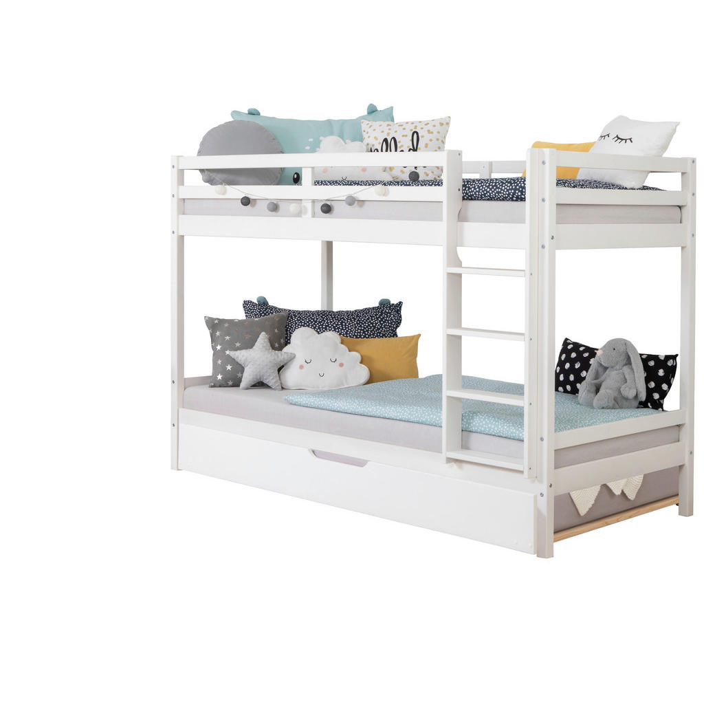 MID.YOU POSCHODOVÁ POSTEĽ, 90/200 cm biela.