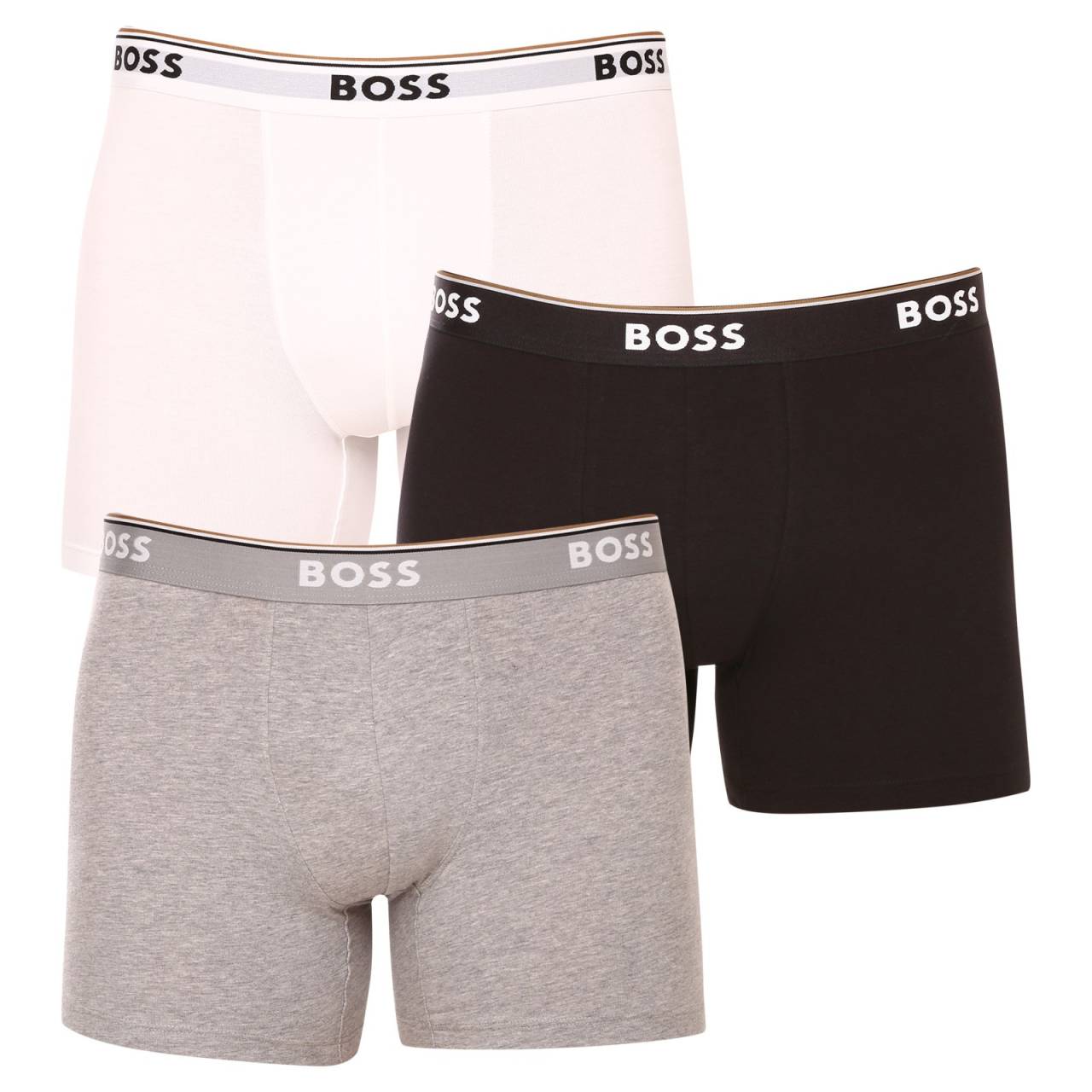 3PACK Moške boksarice BOSS večbarvne (50475282 999) XL.
Privoščite si popolno udobje in brezčasen slog z moškimi boksericami BOSS.
Vrhunski material za maksimalno udobje
Bokserice so izdelane iz visokokakovostne mešanice bombaža in elastana, ki zagotavlja popolno kombinacijo mehkobe, zračnosti in elastičnosti.
Elegantna zasnova in eleganten videz
Klasična zasnova s subtilnim logotipom BOSS na tkani gumi daje bokserkam sodoben in prefinjen videz.
Zakaj vam bodo bokserice BOSS všeč

Premium bombaž: Mehka, zračna in udobna za telo.
Elastičen pas z logotipom BOSS: Elegantno in udobno.
Daljše hlačke: Idealen je pod obleko in za šport.
Prilagodljiv material: Popolnoma se prilagodi vašemu telesu.

Spodnje perilo BOSS bo všeč vsem elegantnim moškim
Blagovna znamka BOSS je nastala iz znanega proizvajalca oblačil Hugo Boss kot linija izdelkov za moške, ki imajo radi kakovostne kose in brezčasen videz.
Kako skrbeti za bokserje BOSS?
Če želite zagotoviti, da bodo vaše nove boksarice čim dlje ohranile svojo obliko in kakovost, priporočamo, da upoštevate naslednje smernice:

Pralnica: Perite pri 40 °C s podobnimi barvami in blagim pralnim sredstvom.
Sušenje: Lahko jih sušite v sušilnem stroju na nizki stopnji, vendar priporočamo sušenje na zraku za daljšo življenjsko dobo.
Likanje: Po potrebi likanje izvajajte na nizki temperaturi.

Nasvet: Iskanje pravega spodnjega perila, ki se vam popolnoma prilega, je lahko izziv.