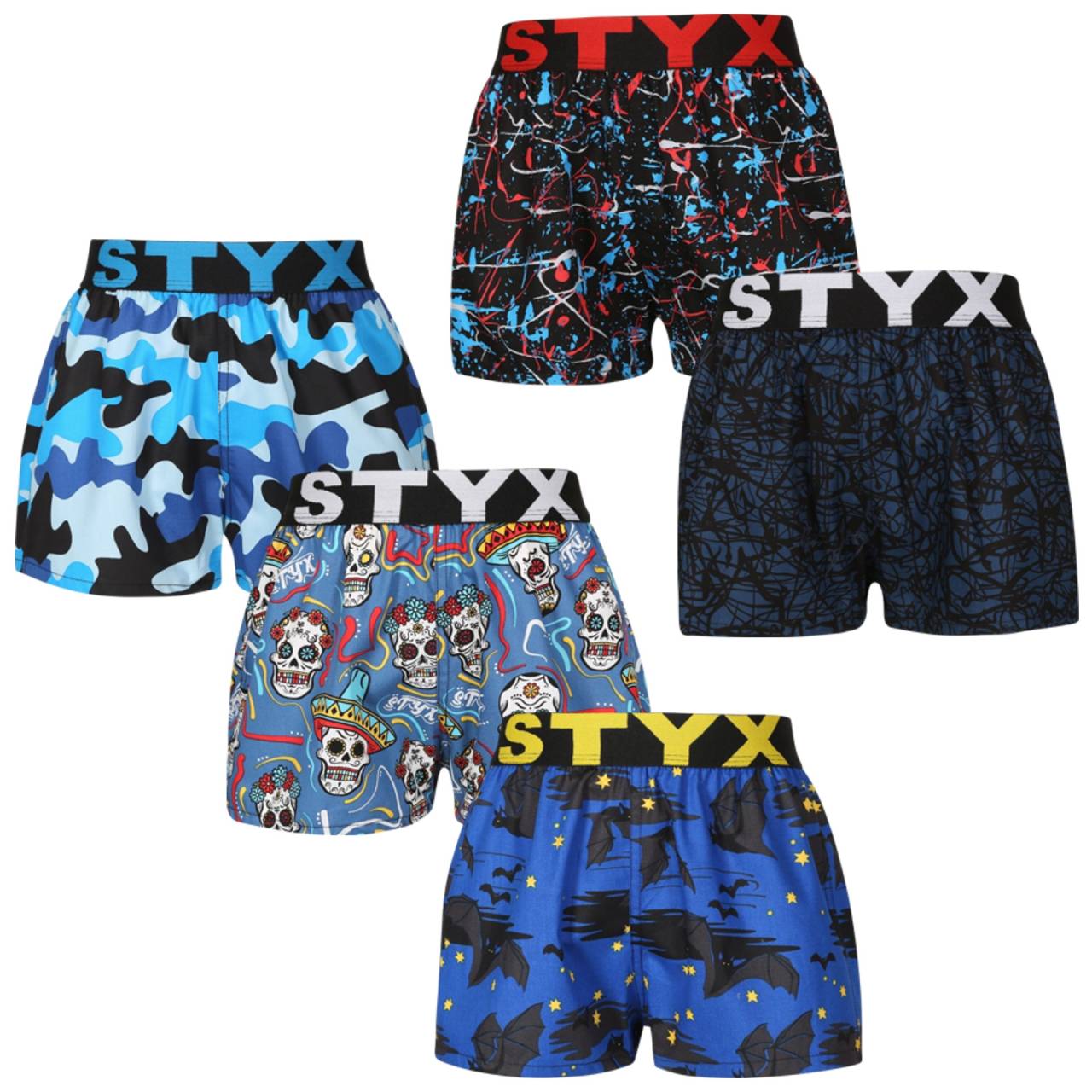 5PACK Detské trenky Styx art športová guma viacfarebné (5BJ1790146) 12-14 let, trenírky.
Chcete prckům dopriať kvalitné trenky a navyše ladiť ako celá rodina?
 
Detské trenky Styx sú na mieru vyrobené pre malé i veľké deti.
Čo sa týka prania - poďme sa dohovoriť, že ich budete prať len na 30 ° C a nebudete ich sušiť v sušičke, inak by sa mohlo stať, že už nebude možné ich nosiť - viac sa dozviete nižšie v klasických informáciách o produkte.