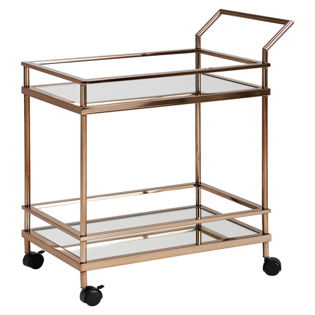 MID.YOU SERVÍROVACÍ VOZÍK, zlatá, 45/65,5/84 cm.