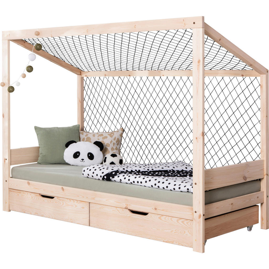 MID.YOU POSTEĽ S ÚLOŽNÝM PRIESTOROM, 90/200 cm prírodná farba.