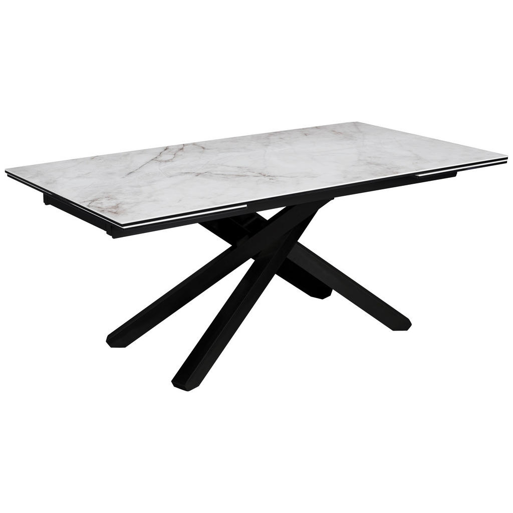 Novel JEDÁLENSKÝ STÔL, čierna, biela, 180-280/76/98 cm.