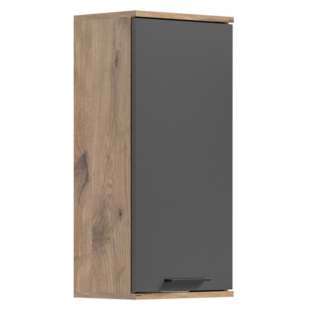 MID.YOU ZÁVESNÁ SKRINKA, sivá, farba duba, 37/77/24 cm.