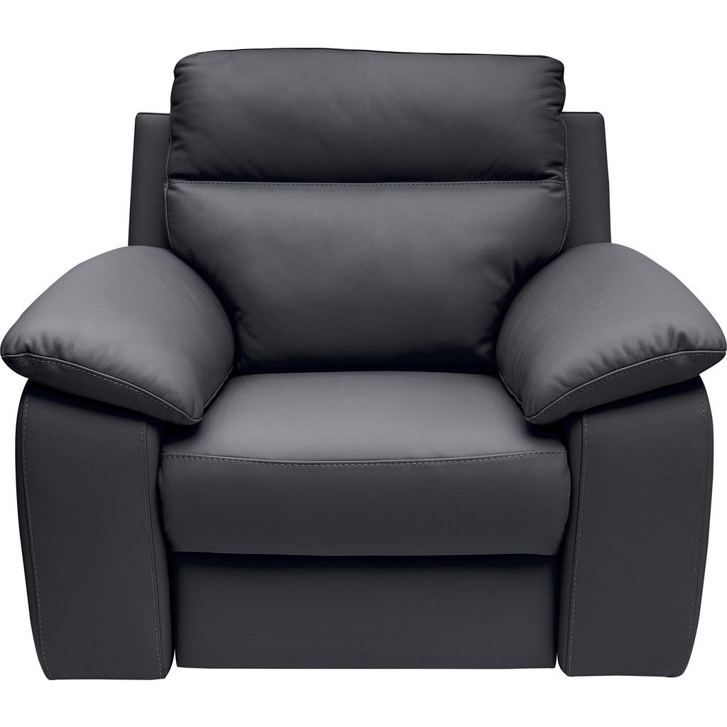 Celina Home KRESLO UŠIAK, koža, tmavomodrá.