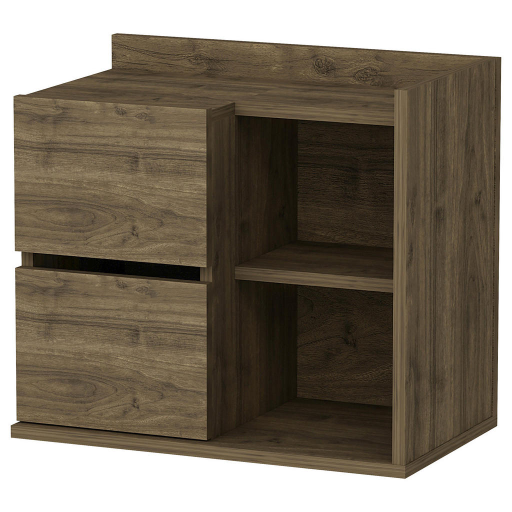 MID.YOU NOČNÝ STOLÍK, farba vlašského orecha, 60/53,2/35 cm.