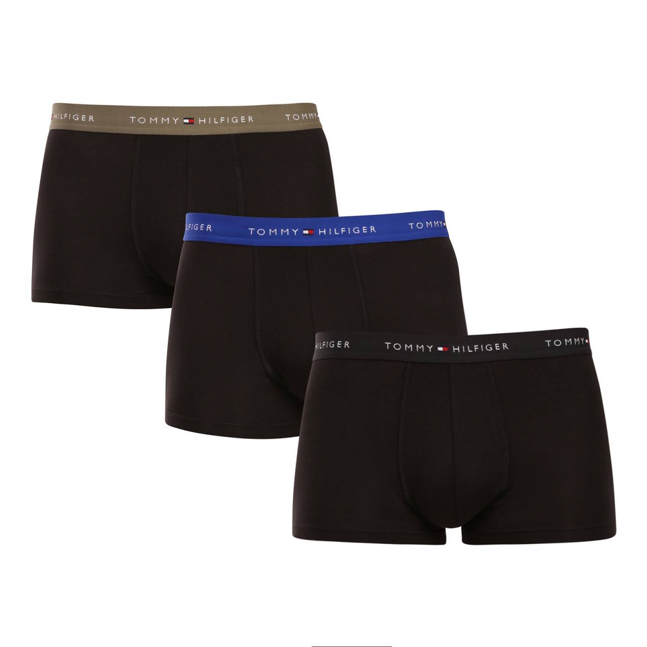 3PACK ανδρικό σορτς μποξεράκι Tommy Hilfiger μαύρο (UM0UM02763 0VV) M.