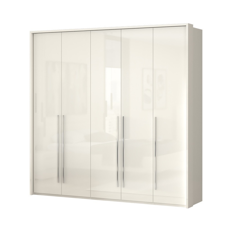 Päťdverová skriňa tiana-béžová - p5b/pn s osvetlením.

 

Všetky viditeľné strany skrine sú potiahnuté vysoko lesklým UV lakom, ktorý je štyrikrát odolnejší voči fyzickému poškodeniu v porovnaní so štandardným lakom, v tomto prípade odtieňom v teplej béžovej farbe.

 

Varianty päťdverových skríň bez zásuviek:


	P5/PN - Skriňa v základnom prevedení - 227x224x56cm (š, v, h), hmotnosť 204kg
	P5A/PN - Skriňa obohatená o ozdobný rám – 232x226x60cm (š, v, h), hmotnosť 224,6kg
	P5B/PN - Skriňa obohatená o ozdobný rám s osvetlením - 232x226x60cm (š, v, h), hmotnosť 224,92kg


Skriňa sa skladá z dvoch rovnakých dvojdverových častí a jednej jednodverovej časti.

 

Varianty päťdverových skríň s jednou zásuvkovou časťou:


	P52/PN - Skriňa v základnom prevedení - 227x224x56cm (š, v, h), hmotnosť 210,71kg
	P52A/PN - Skriňa obohatená o ozdobný rám – 232x226x60cm (š, v, h), hmotnosť 231,31kg
	P52B/PN - Skriňa obohatená o ozdobný rám s osvetlením - 232x226x60cm (š, v, h), hmotnosť 231,63kg


Jednodverová časť obsahuje tri police a jednu šatníkovú tyč.

 

Varianty päťdverových skríň s dvoma zásuvkovými časťami:


	P54/PN - Skriňa v základnom prevedení - 227x224x56cm (š, v, h), hmotnosť 210,71kg
	P54A/PN - Skriňa obohatená o ozdobný rám – 232x226x60cm (š, v, h), hmotnosť 231,31kg
	P54B/PN - Skriňa obohatená o ozdobný rám s osvetlením - 232x226x60cm (š, v, h), hmotnosť 231,63kg


Dvojdverové časti skrine so zásuvkami obsahujú okrem praktických zásuviek aj jednu širokú policu a jednu širokú šatníkovú tyč.

 

Pomocou doplnkového vybavenia, ktoré nájdete v súvisiacom tovare nižšie, si môžete každú zo skríň ešte viac prispôsobiť svojim potrebám.

Všetky produkty z kolekcie Tiana nájdete nižšie v súvisiacom tovare.