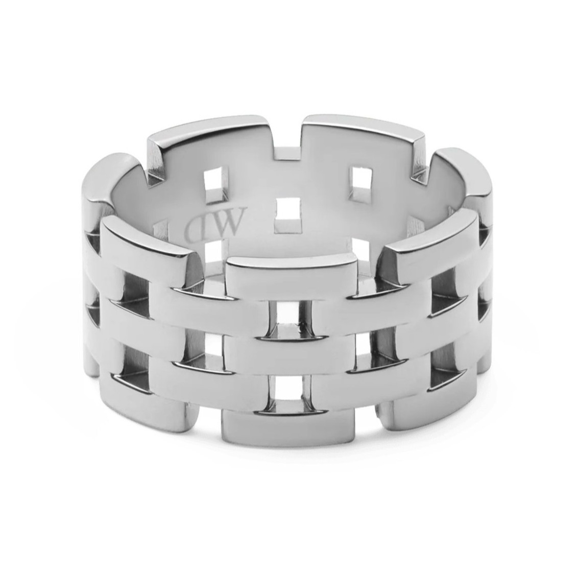 Daniel Wellington Dizajnový oceľový prsteň 5-Link DW0040103 50 mm.