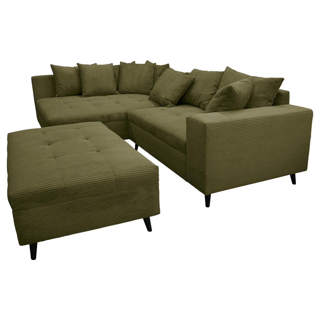 MID.YOU ROHOVÁ SEDACIA SÚPRAVA, textil, olivovozelená.