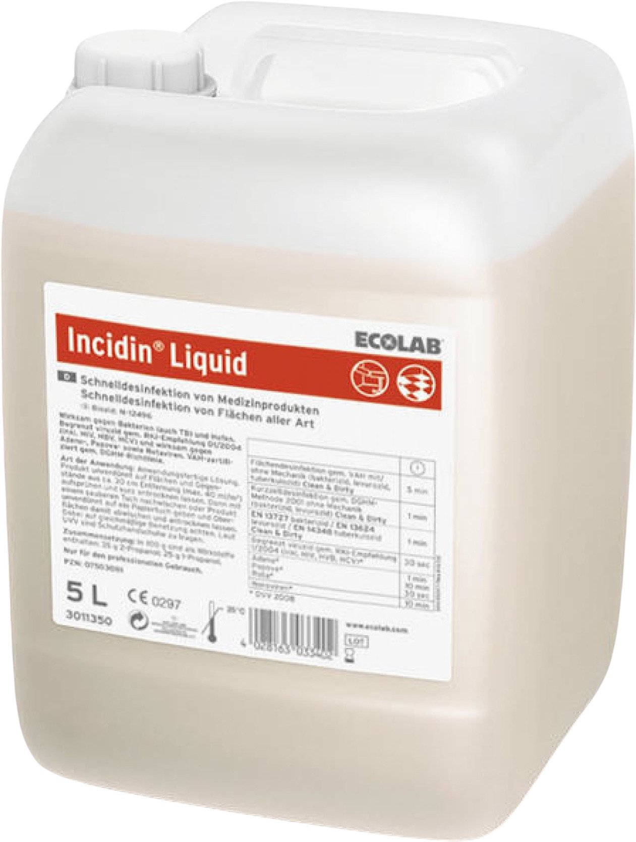 INCIDIN Liquid rýchla dezinfekcia povrchov 5 l.