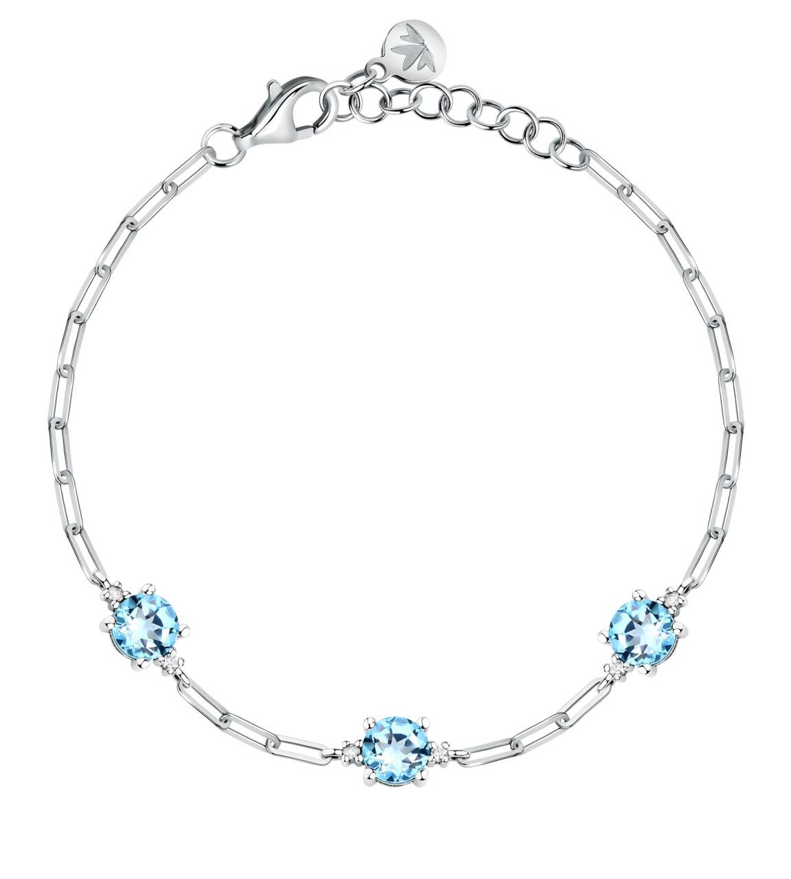 Morellato Dámsky strieborný náramok s kubickými zirkónmi Tesori SAIW291.