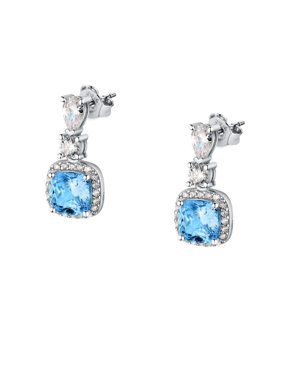 Morellato Elegantné strieborné náušnice so zirkónmi Tesori SAIW110.