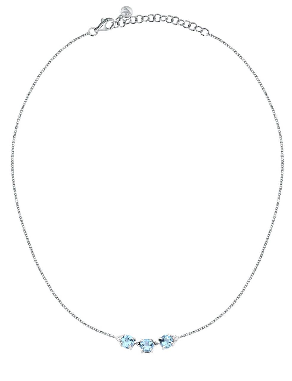 Morellato Luxusný strieborný náhrdelník s kubickými zirkónmi Tesori SAIW289.