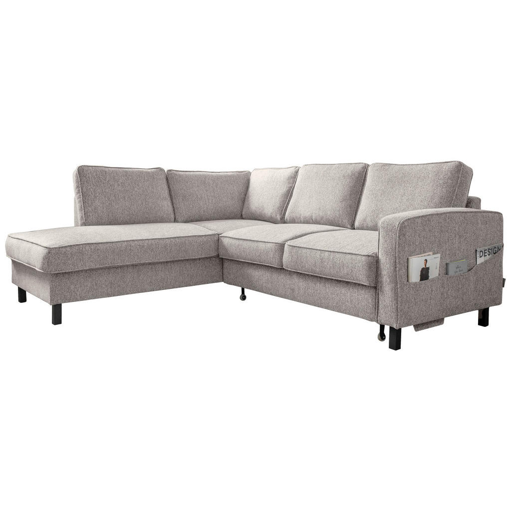 ROHOVÁ SEDACIA SÚPRAVA, textil, sivá.