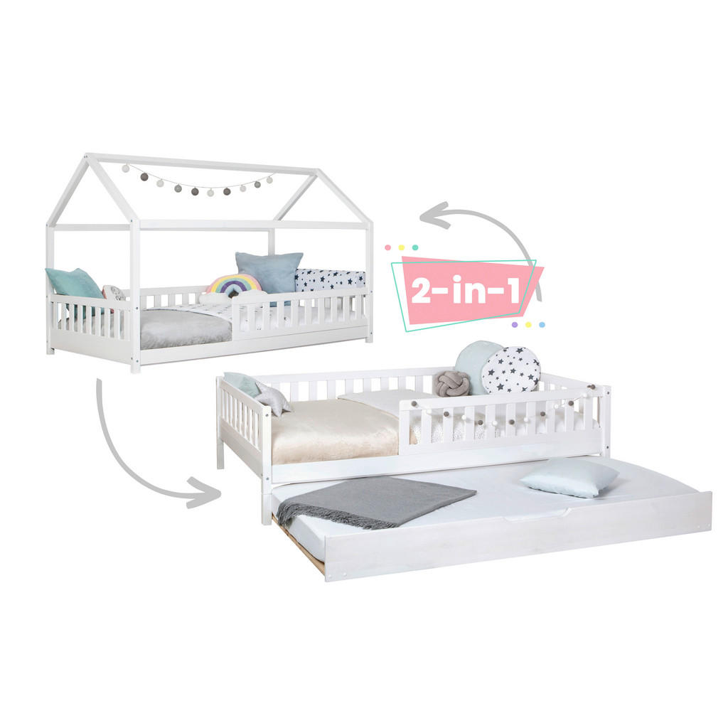 MID.YOU VÝSUVNÁ POSTEĽ, 140/200 cm biela.