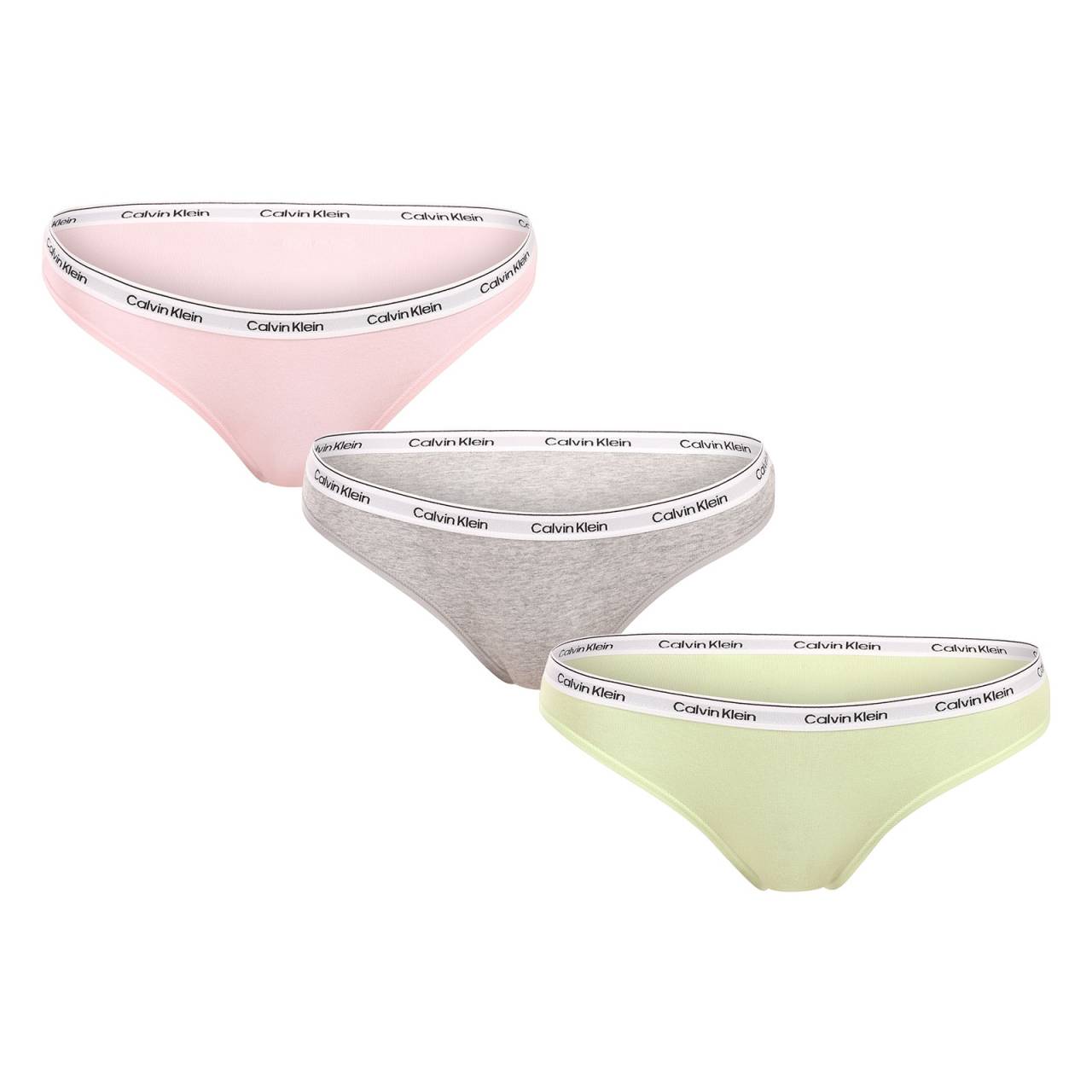 3PACK Damen Slips Calvin Klein mehrfarbig (QD5207E-WAB) M.
Verleihen Sie Ihrer Garderobe einen Hauch von Luxus und Exklusivität mit den Damenhosen von Calvin Klein in schlichter Farbgebung.
Hochwertiges Material für ganztägigen Komfort
Calvin Klein Höschen sind aus einer hochwertigen Baumwoll-Elastan-Mischung gefertigt und bieten Weichheit, Atmungsaktivität und ein ganztägiges Hautgefühl.
Elegantes Design und praktischer Schnitt
Der gewebte Gummizug mit dem kultigen Logo verleiht ihm einen luxuriösen Touch.
Warum ein Calvin Klein-Höschen?

Hochwertiges Material für ultimativen Komfort und eine perfekte Passform.


Zeitloses Design mit kultigem gewebtem Gummi.


Eine gute Wahl für den Alltag und besondere Anlässe.

Calvin Klein Unterwäsche wird von Menschen auf der ganzen Welt geliebt
Die außergewöhnliche Unterwäsche von Calvin Klein gehört zu den Aushängeschildern der Modeindustrie.
Pflegehinweise für Calvin Klein-Slips
Befolgen Sie diese einfachen Schritte, um Qualität und Komfort zu erhalten:

Wäscherei: Bis zu einer Höchsttemperatur von 30 °C.


Trocknen: Sie können die Höschen auf niedriger Stufe im Wäschetrockner trocknen oder an der Luft trocknen lassen, ohne dass sie direktem Sonnenlicht ausgesetzt sind, damit die Farben intensiv bleiben.


Bügeln: Bügeln ist nicht nötig, was Zeit spart.

Tip: Die Suche nach Ihrer Lieblingsunterwäsche kann sehr langwierig sein, deshalb möchten wir, dass Ihre Lieblingsstücke lange halten.