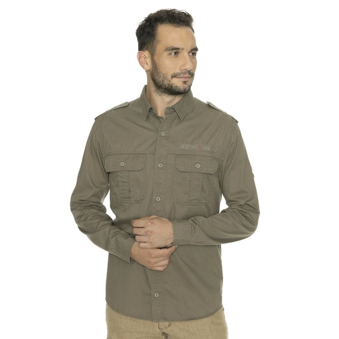 Bushman Hemd Zikmund khaki L.
