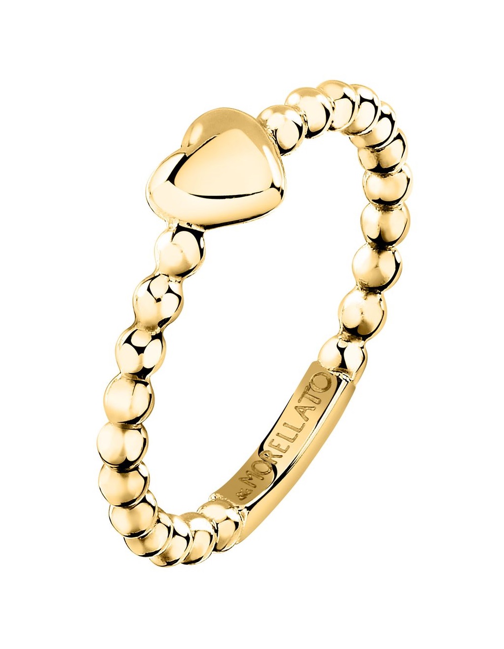 Morellato Nežný pozlátený prsteň so srdiečkom Talismani SAIX29 52 mm.