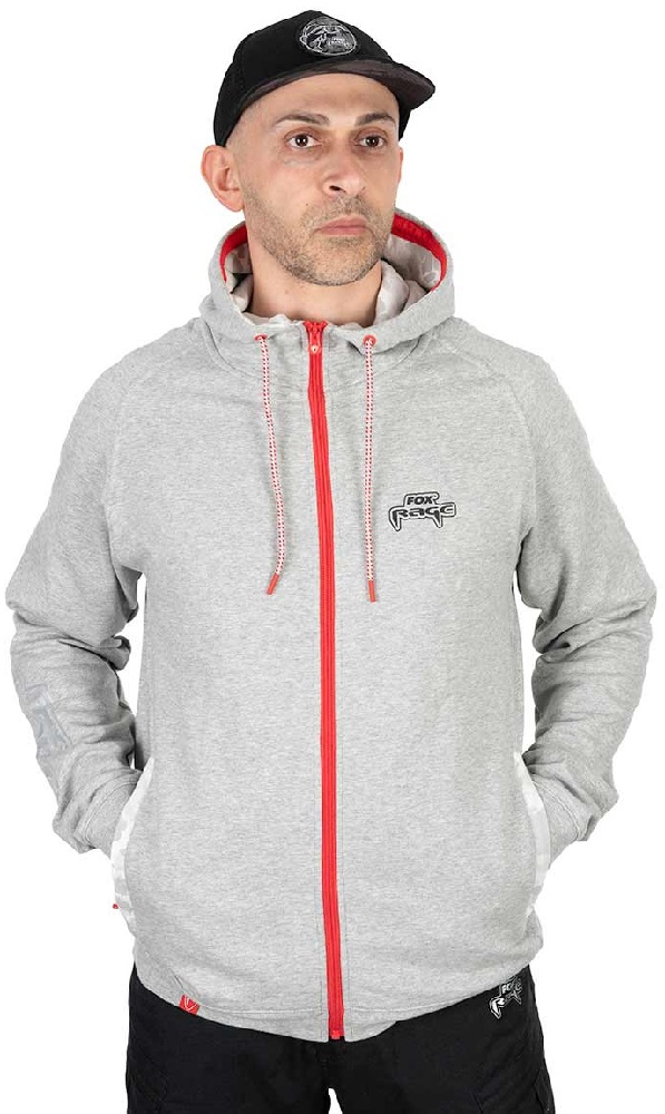 Fox rage mikina voyager hoody light grey - xl.