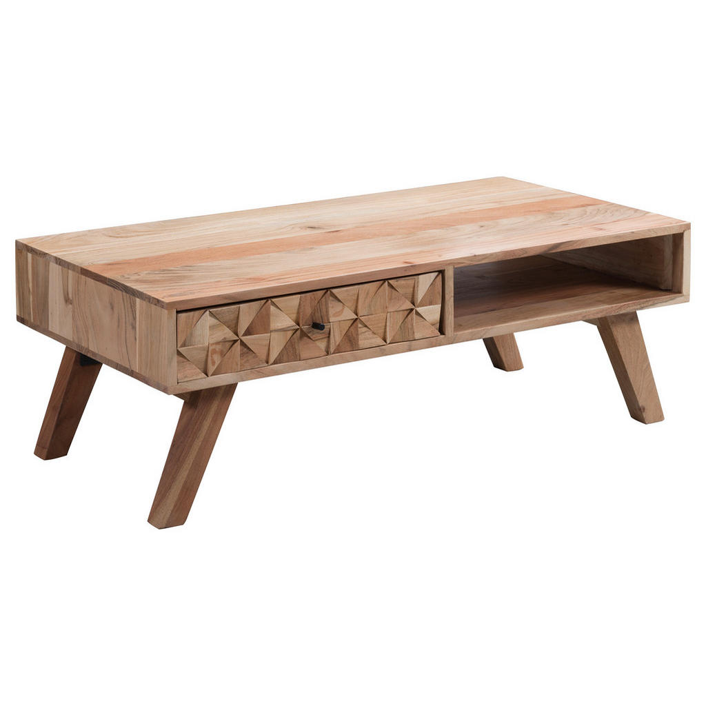 MID.YOU KONFERENČNÝ STOLÍK, farba akácie, drevo, 95/50/35 cm.