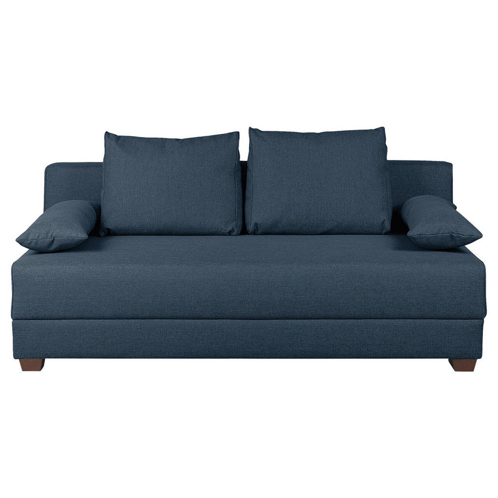 MID.YOU ROZKLADACIA POHOVKA, textil, tmavomodrá.