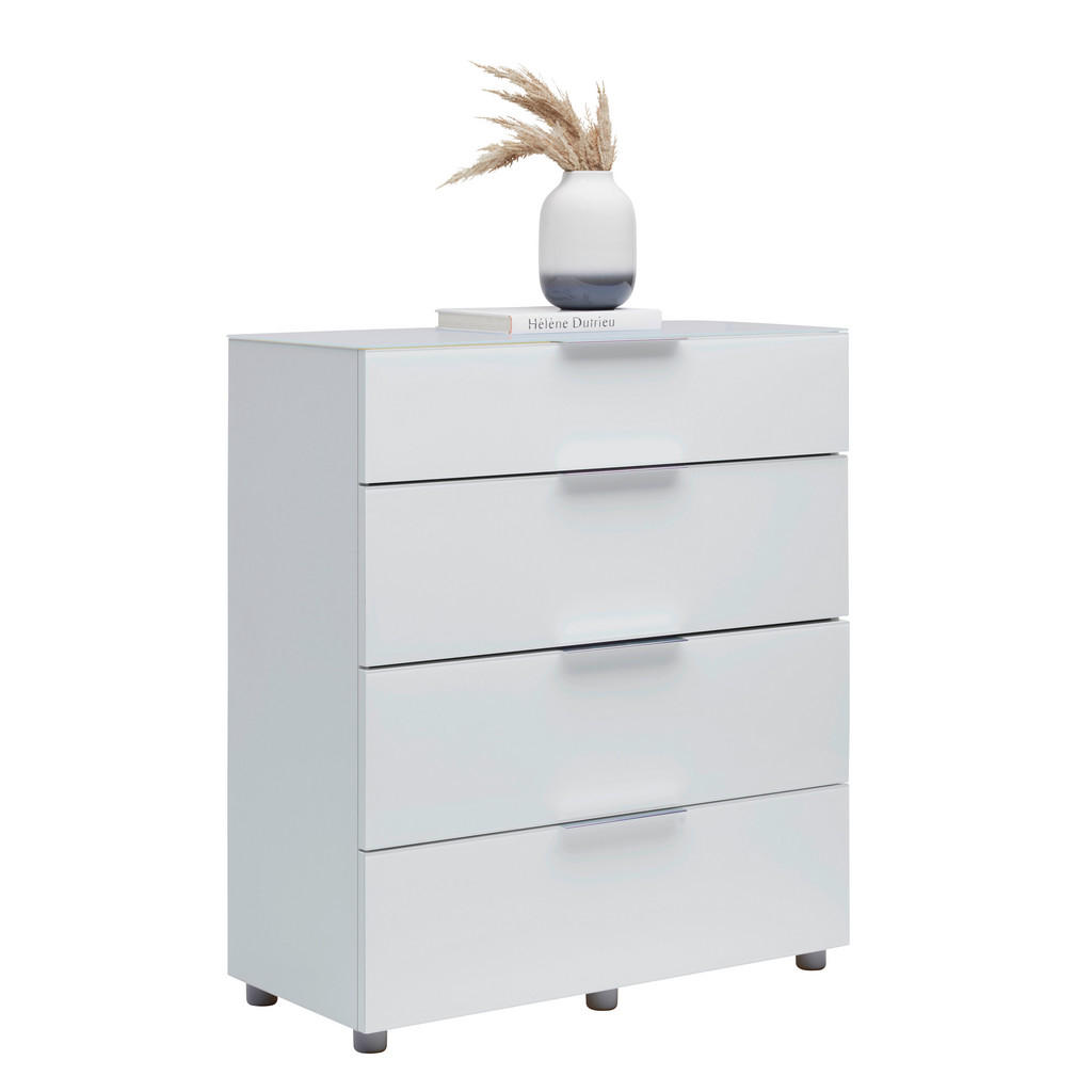 Voleo KOMODA, biela s vysokým leskom, 90/101/40,5 cm.