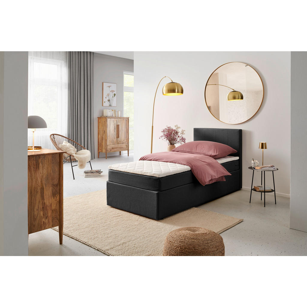 P & B AMERICKÁ POSTEĽ, 90/200 cm, sivá.