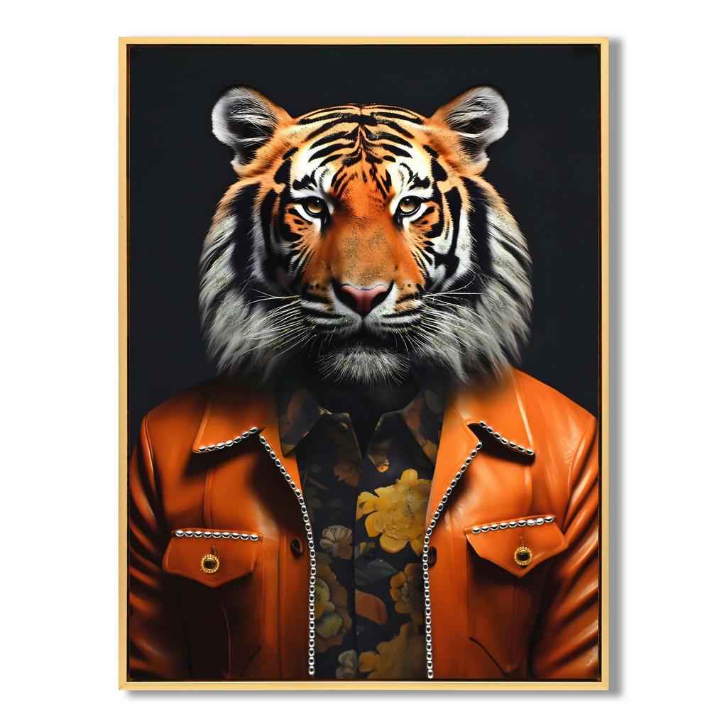 OBRAZ NA PLÁTNE, zvieratá, 52.5/72.5/2.8 cm.