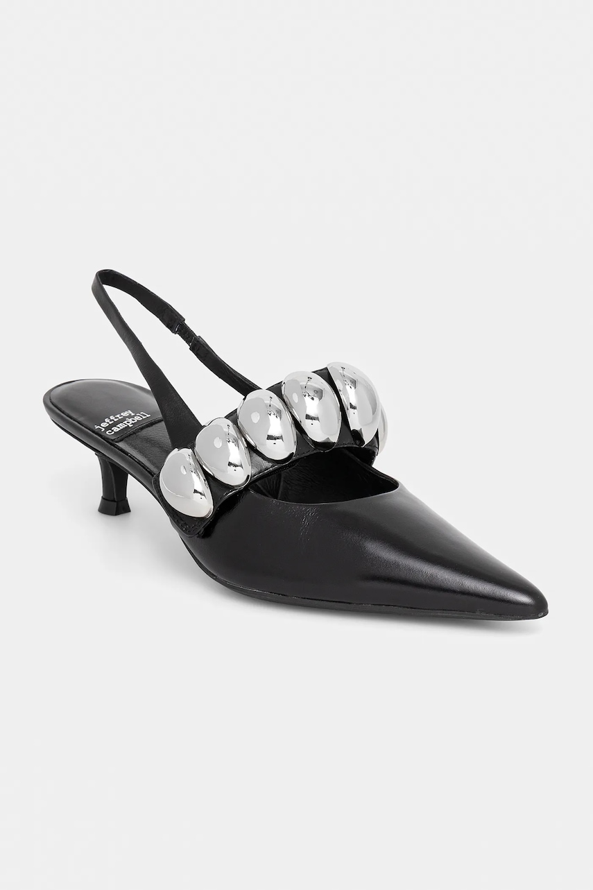 Kožené lodičky Jeffrey Campbell Persona-Sd čierna farba, JC-1256-19-4.