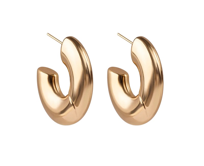 Marc Malone Výrazné pozlátené kruhy Drift MCE250344G.