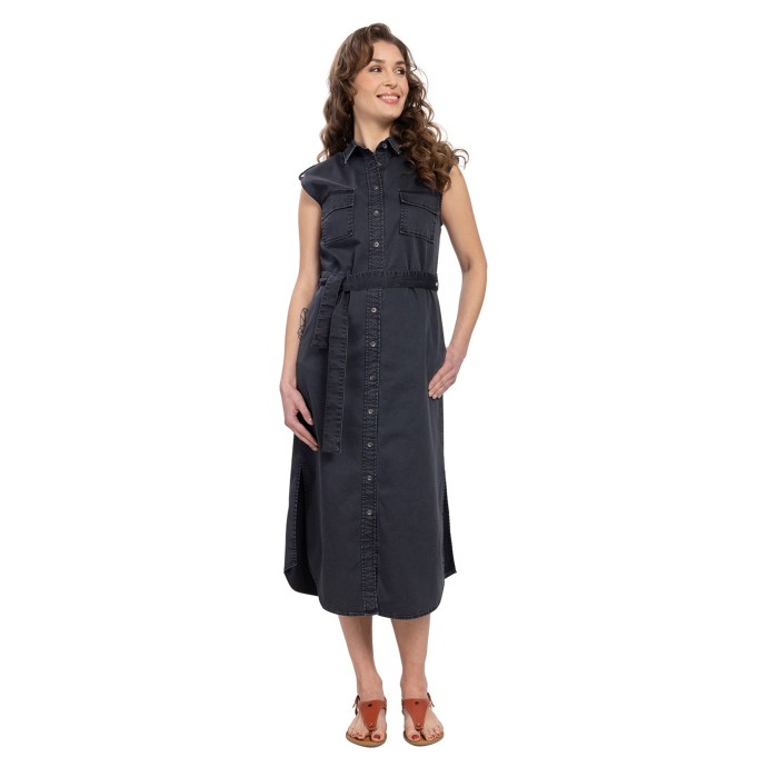 Bushman Kleid Eliza schwarz XXL.
 Zusammensetzung:&nbsp;&nbsp; &nbsp;98% Baumwolle, 2% Elasthan, Gewicht: 210 g/m2.&nbsp;
 &nbsp;