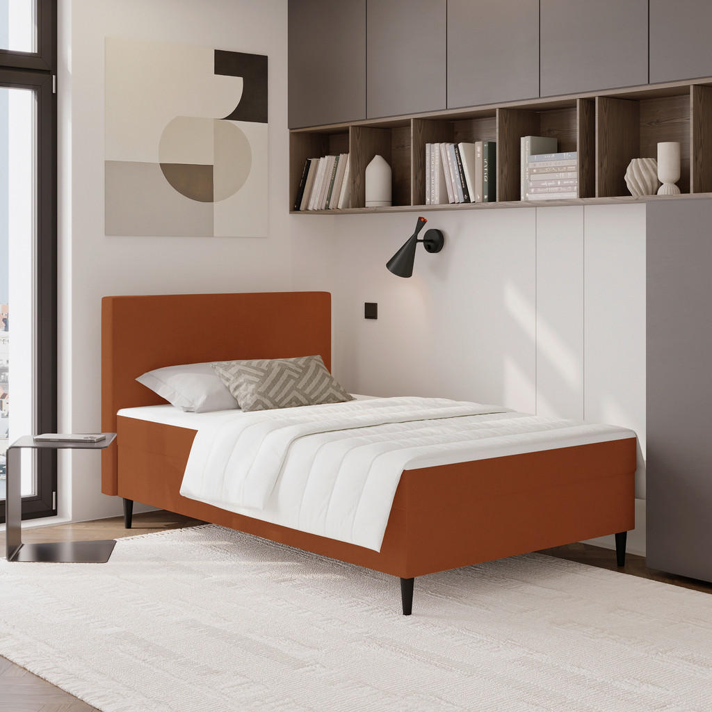 P & B AMERICKÁ POSTEĽ, 90/200 cm, červená.