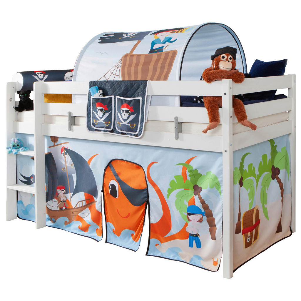 MID.YOU VYVÝŠENÁ POSTEĽ, 90/200 cm biela.