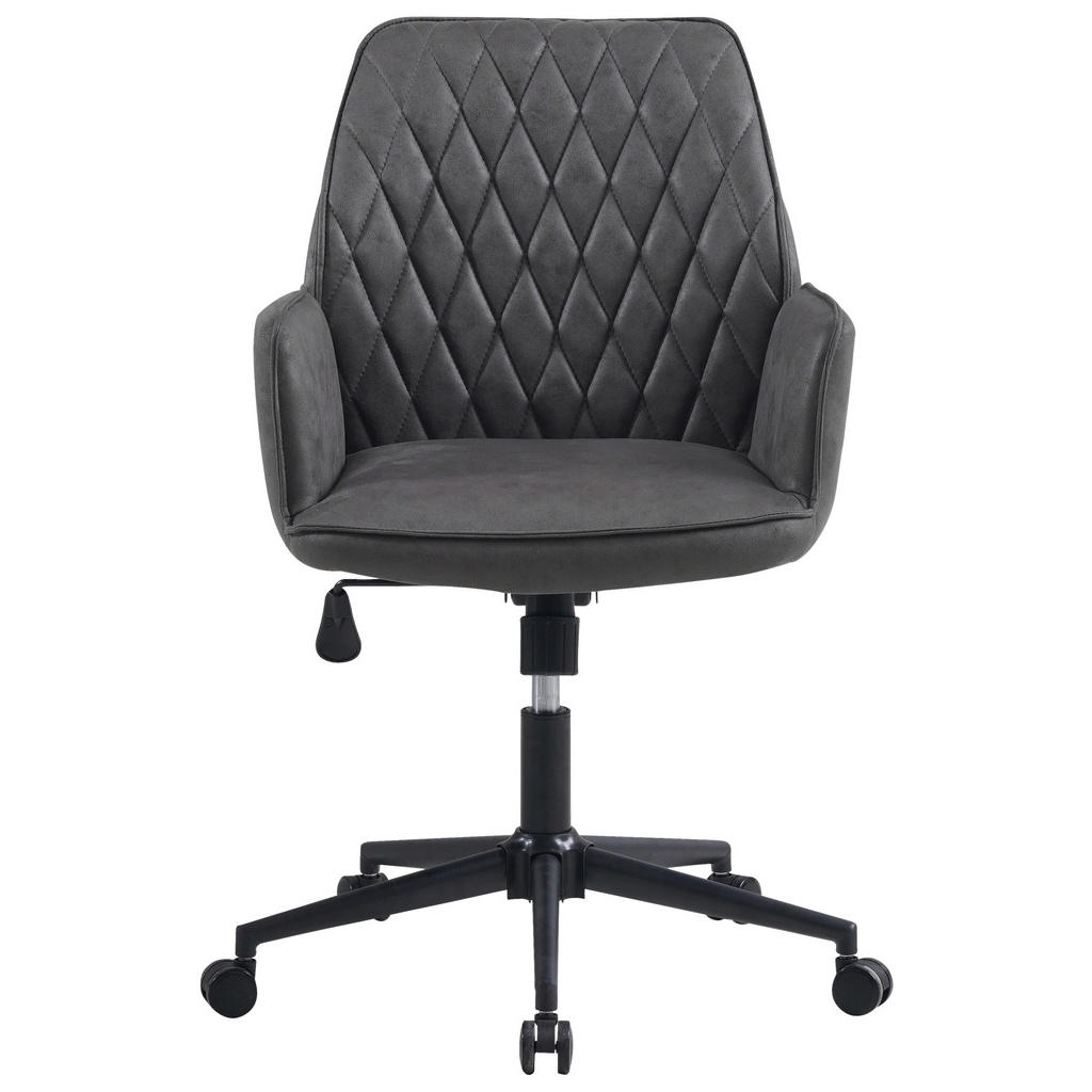 MID.YOU OTOČNÁ STOLIČKA, mikrovlákno, antracitová.