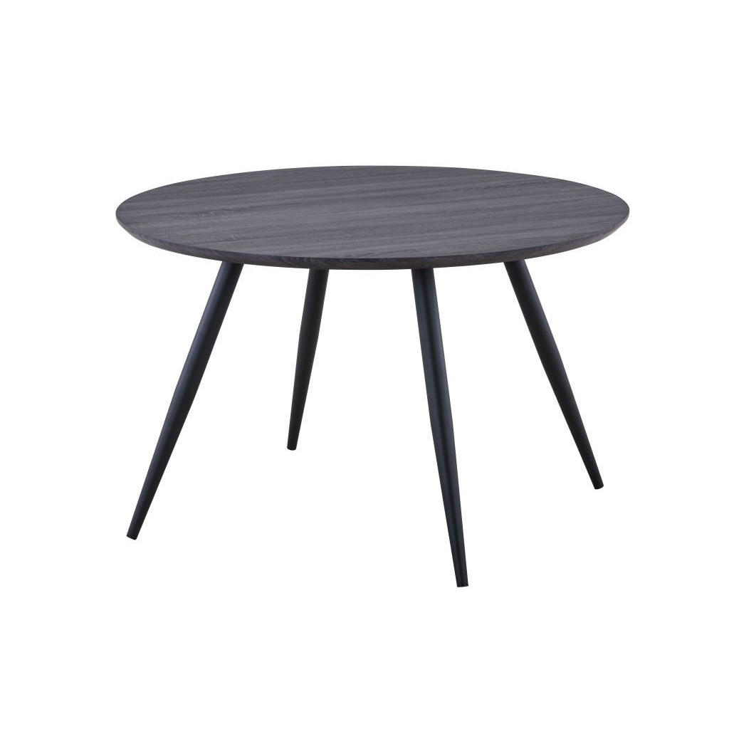 Carryhome JEDÁLENSKÝ STÔL, čierna, farba vlašského orecha, 120/75/120 cm.