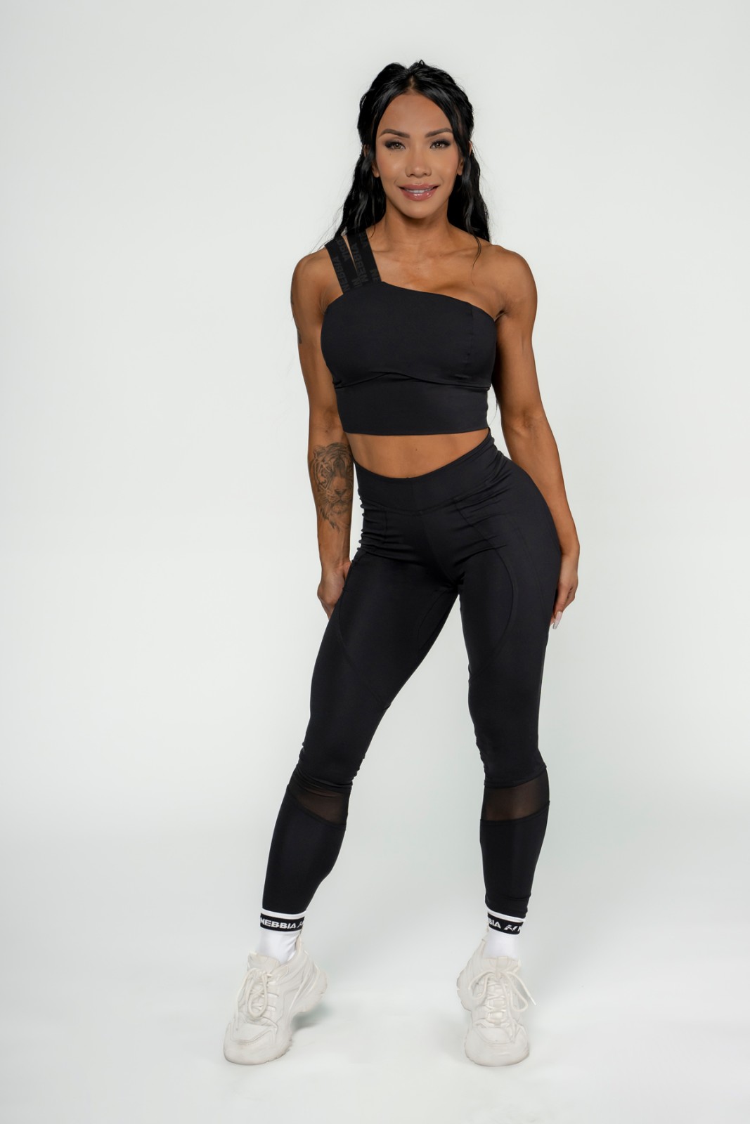 NEBBIA Women's High Waist Leggings INTENSE Mesh XS.