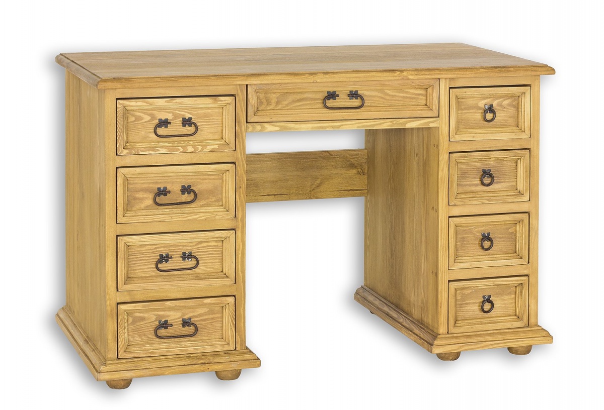 Písací stôl z masívu bik 04a sedliacky - k13 bielená borovica.

 

Vďaka ručnej práce a masívnemu drevu je každý kus nábytku jedinečný.

 

Z dôvodu výroby sedliackeho nábytku na zákazku, sme nútení požadovať od zákazníka zálohu v minimálnej výške 20 - 40 € podľa hodnoty nábytku.

 