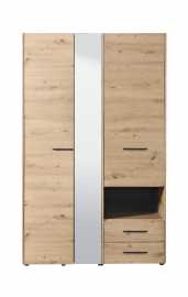 Šatníková skriňa so zrkadlom samuel 3d - dub artisan.

 

Ak sa vám skriňa zapáčila, ale nepasuje vám farba, ponúkame túto kolekciu aj v ďalších dvoch odtieňoch, ktoré nájdete nižšie, v súvisiacich produktoch.