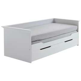 Carryhome VÝSUVNÁ POSTEĽ, 90/180/200 cm biela.