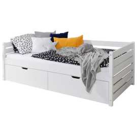 MID.YOU POSTEĽ S ÚLOŽNÝM PRIESTOROM, 120/200 cm biela.