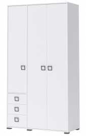 Trojdverová kombinovaná šatníková skriňa i sloane - biela.

 

Vysoká trojdverová šatníková skriňa perfektne padne do detských, ale aj študentských izieb.

 

Rozmery trojdverovej kombinovanej šatníkovej skrine I Sloane sú 126x236x56cm (š, v, h).

 

Všetky produkty z kolekcie Sloane nájdete nižšie v súvisiacich produktoch.