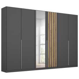 Rauch Möbel SKRIŇA S OTOČNÝMI DVERAMI, sivá, dub artisan, 271/210/54 cm.