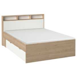 MID.YOU POSTEĽ S ÚLOŽNÝM PRIESTOROM, 140/200 cm biela, farba duba.